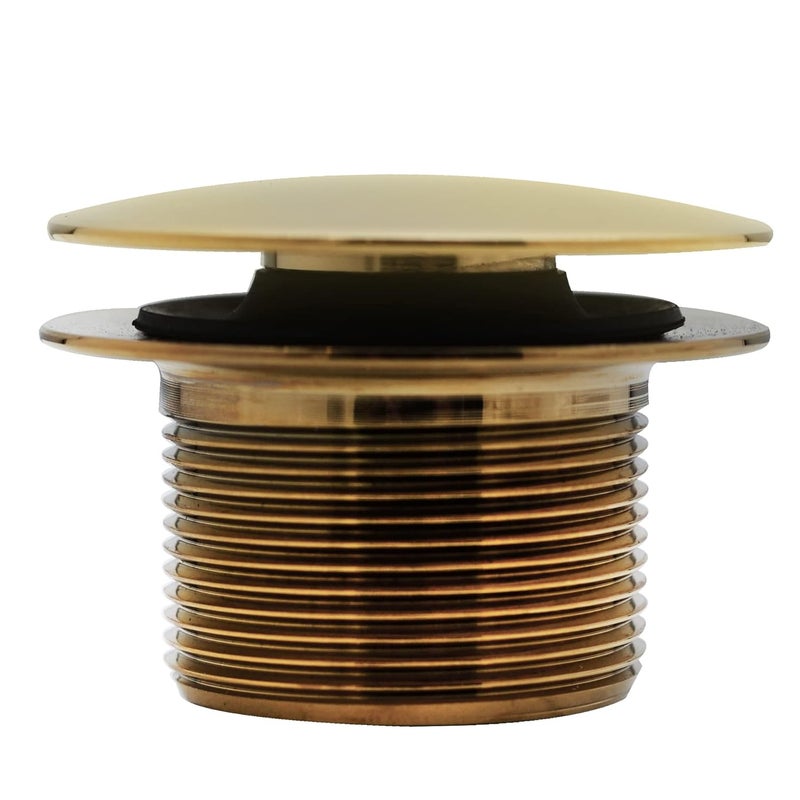 Westbrass A398R-01 1-1/2" صمام تصريف حوض الاستحمام بخيوط خشنة على شكل فطر، نحاس مصقول - Image 2